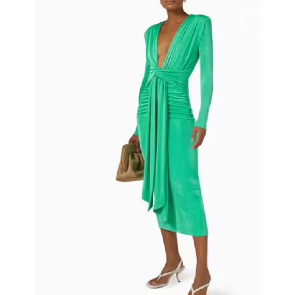 MISHA Francis Dress in Vivid Jade - Picture 2 of 11